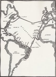 The world tour of D-1929, a leisurely November 1930 to May 1932. 