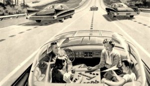 A look at the future, c. 1957, from the American Independent Electric Light and Power Companies magazine. Image from www.impactlab.net.