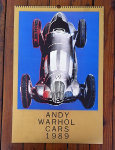 Andy Warhol Cars, 1989 calendar.